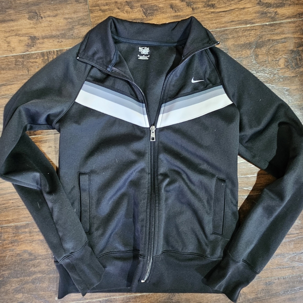 Nike Women's  Athletic Dep. Track Jacket Striker Track Full Zip Black Size M